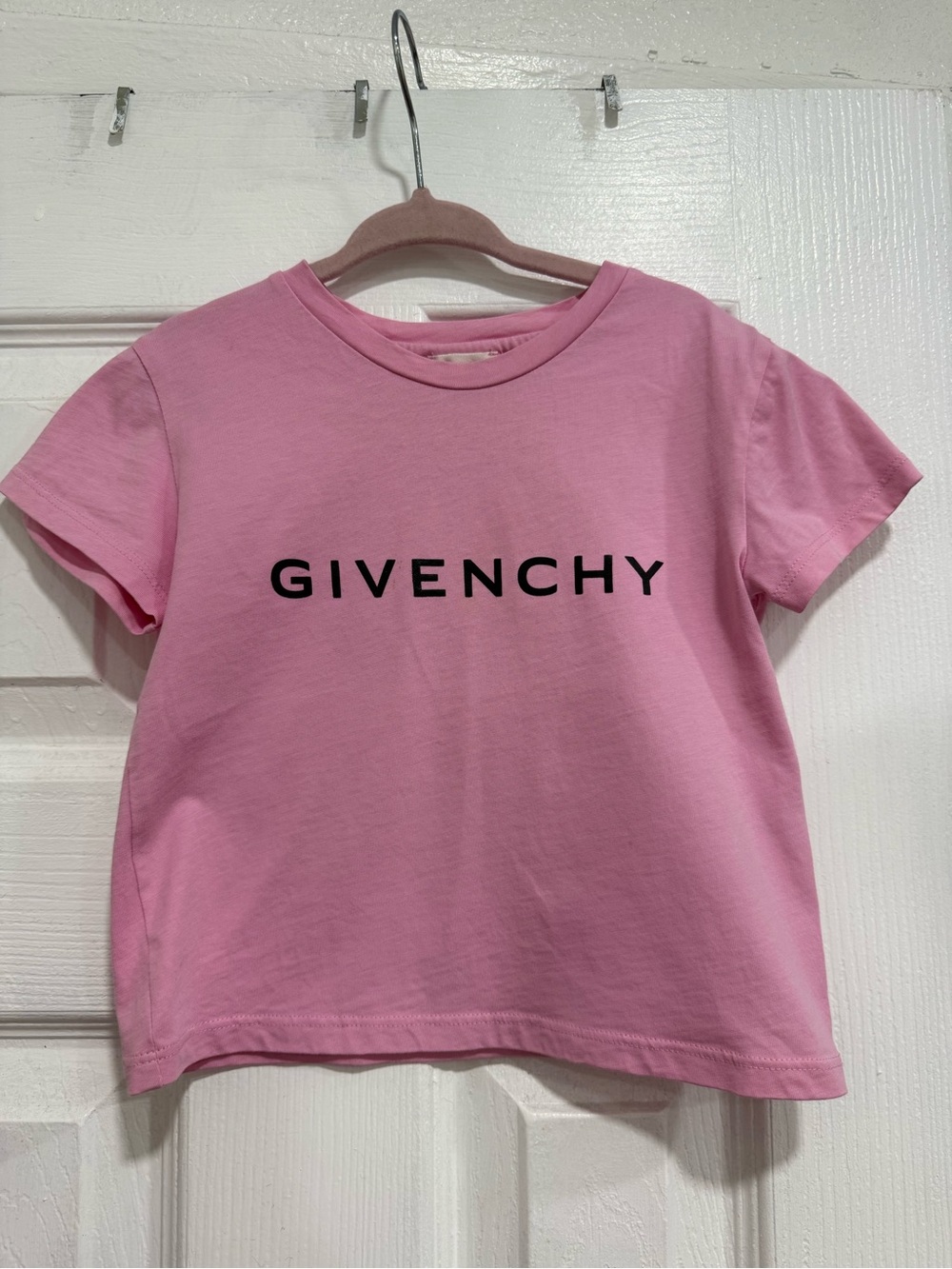 Givenchy Pink Logo Crew Neck Tee